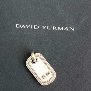 David Yurman Womens Dog Tag Pendant